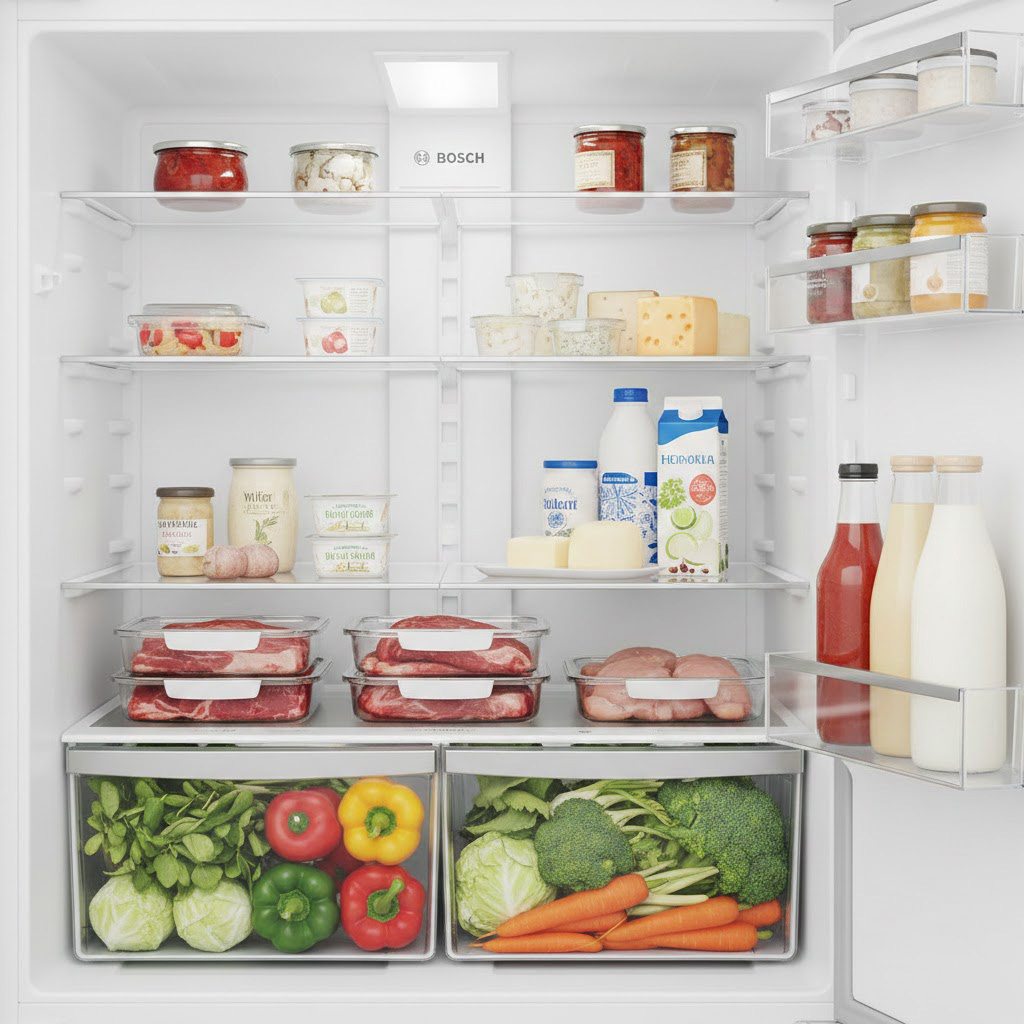 چیدمان درست مواد غذایی